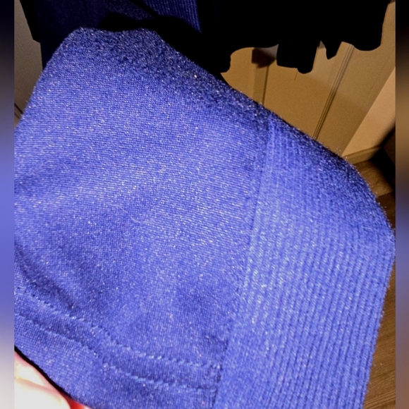 Muk Luks Blue Soft Jersey Lightweight Cardigan Sweater Loungewear P2X Petite 2X - Picture 3 of 5